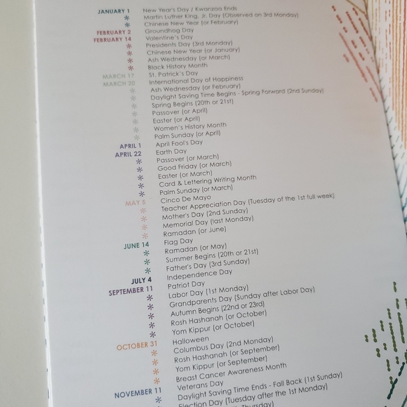 Erin Condren Perpetual Calendar Brand New - Picture 4 of 6